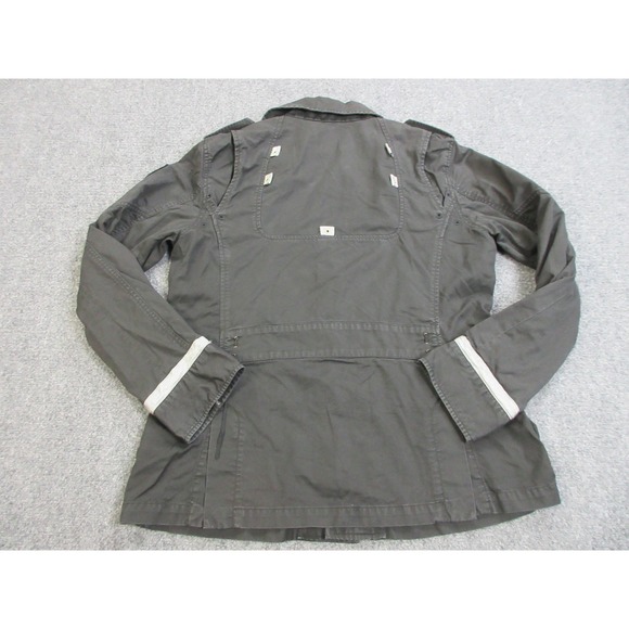 Diesel Jacket Mens Extra Large Black Military Style Pockets Patch Cotton Casual - Picture 16 of 16